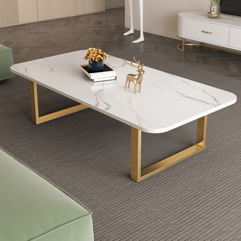 Slate Rectangular Coffee Table Trestle Coffee Cocktail Table Clearhalo 'Coffee & Accent Tables' 'Coffee Tables' 'coffee_tables' 'furn' 'furn_coffee_tables' 'Furniture' 'Living Room Furniture' 7328341