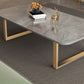 Slate Rectangular Coffee Table Trestle Coffee Cocktail Table Clearhalo 'Coffee & Accent Tables' 'Coffee Tables' 'coffee_tables' 'furn' 'furn_coffee_tables' 'Furniture' 'Living Room Furniture' 7328344