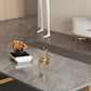 Slate Rectangular Coffee Table Trestle Coffee Cocktail Table Clearhalo 'Coffee & Accent Tables' 'Coffee Tables' 'coffee_tables' 'furn' 'furn_coffee_tables' 'Furniture' 'Living Room Furniture' 7328345