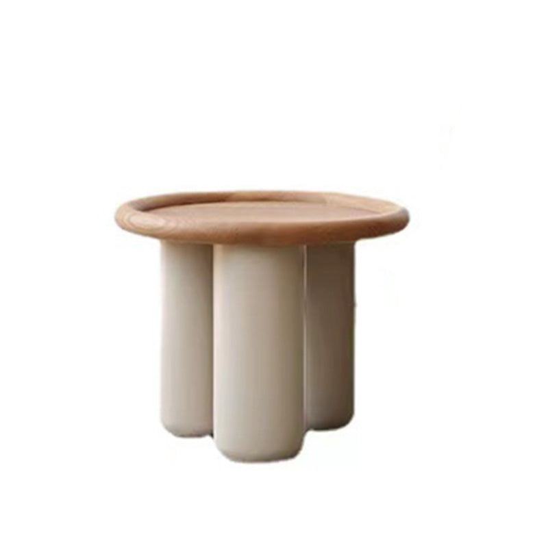 Solid Wood Tray Top Coffee Cocktail Table with 3 Legs in Brown 20"L x 20"W x 16.5"H Clearhalo 'Coffee & Accent Tables' 'Coffee Tables' 'coffee_tables' 'furn' 'furn_coffee_tables' 'Furniture' 'Living Room Furniture' 7328350