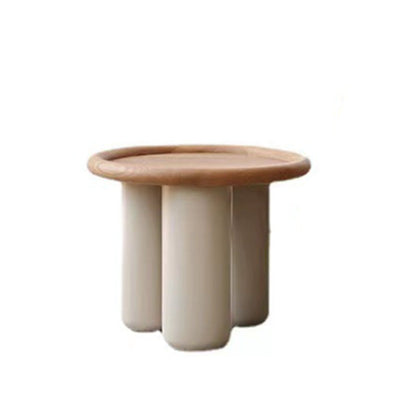 Solid Wood Tray Top Coffee Cocktail Table with 3 Legs in Brown 20"L x 20"W x 16.5"H Clearhalo 'Coffee & Accent Tables' 'Coffee Tables' 'coffee_tables' 'furn' 'furn_coffee_tables' 'Furniture' 'Living Room Furniture' 7328350