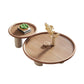 Solid Wood Tray Top Coffee Cocktail Table with 3 Legs in Brown Clearhalo 'Coffee & Accent Tables' 'Coffee Tables' 'coffee_tables' 'furn' 'furn_coffee_tables' 'Furniture' 'Living Room Furniture' 7328355