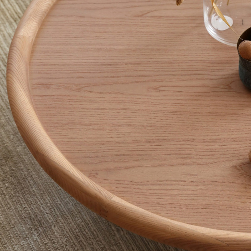 Solid Wood Tray Top Coffee Cocktail Table with 3 Legs in Brown Clearhalo 'Coffee & Accent Tables' 'Coffee Tables' 'coffee_tables' 'furn' 'furn_coffee_tables' 'Furniture' 'Living Room Furniture' 7328356