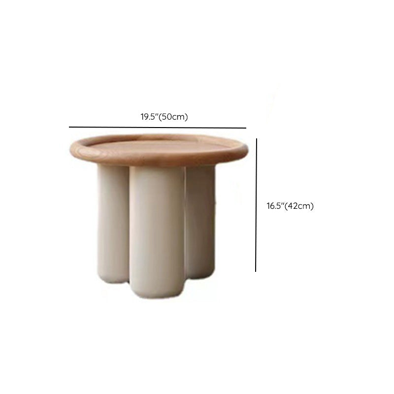 Solid Wood Tray Top Coffee Cocktail Table with 3 Legs in Brown Clearhalo 'Coffee & Accent Tables' 'Coffee Tables' 'coffee_tables' 'furn' 'furn_coffee_tables' 'Furniture' 'Living Room Furniture' 7328359
