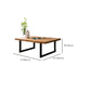 Solid Wood Coffee Table Trestle Medium Wood Coffee Cocktail Table Clearhalo 'Coffee & Accent Tables' 'Coffee Tables' 'coffee_tables' 'furn' 'furn_coffee_tables' 'Furniture' 'Living Room Furniture' 7328374