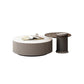 Round Slate Top Coffee Table Glam Drum Coffee Cocktail Table with Drawer Brown Clearhalo 'Coffee & Accent Tables' 'Coffee Tables' 'coffee_tables' 'furn' 'furn_coffee_tables' 'Furniture' 'Living Room Furniture' 7328383