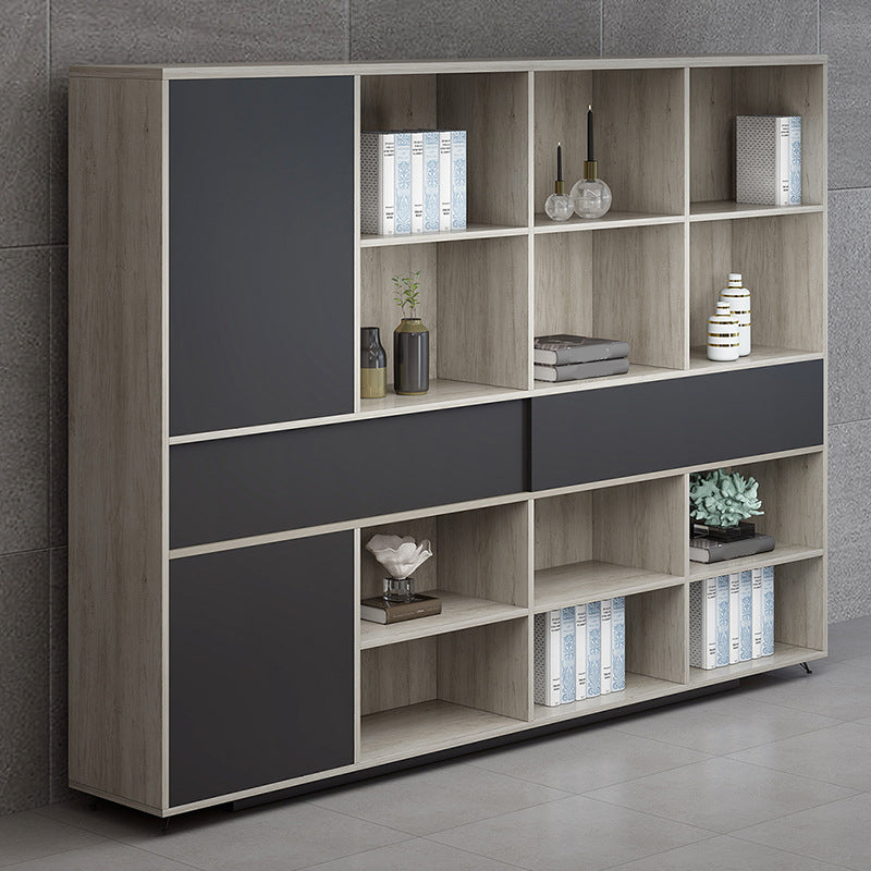 Archivo de archivos modernos Archivo lateral de madera con almacenamiento de bloqueo