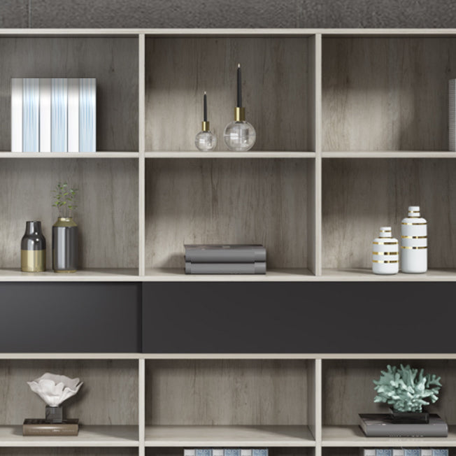 Archivo de archivos modernos Archivo lateral de madera con almacenamiento de bloqueo