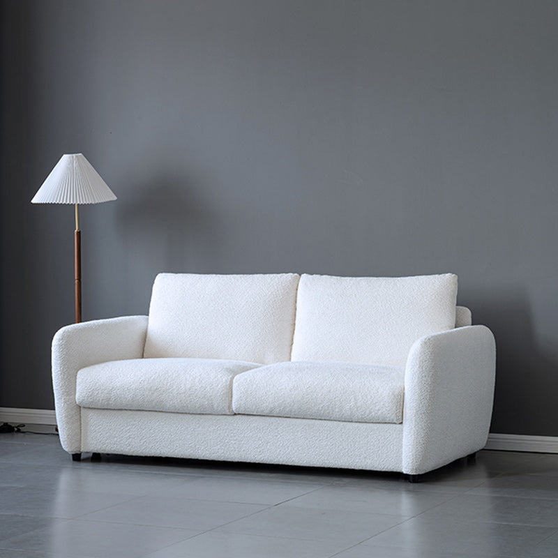 38" Wide Scandinavian Sofa Futon Foldable Upholstered Sleeper Sofa Clearhalo 'furn' 'furn_futons' 'Furniture' 'Futons & Daybeds' 'Futons' 'Living Room Furniture' 7328540