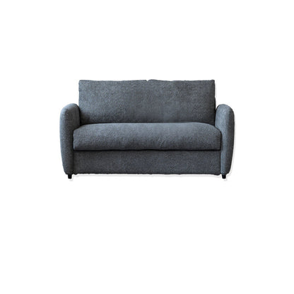 38" Wide Scandinavian Sofa Futon Foldable Upholstered Sleeper Sofa 52"L x 38"W x 33"H Gray Clearhalo 'furn' 'furn_futons' 'Furniture' 'Futons & Daybeds' 'Futons' 'Living Room Furniture' 7328541