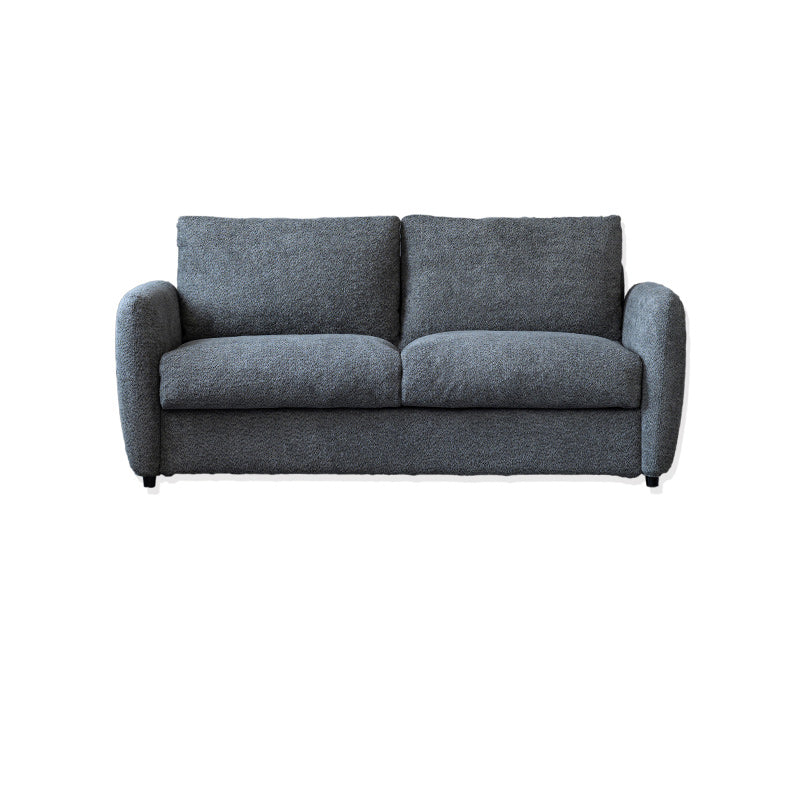 38" Wide Scandinavian Sofa Futon Foldable Upholstered Sleeper Sofa 64"L x 38"W x 33"H Gray Clearhalo 'furn' 'furn_futons' 'Furniture' 'Futons & Daybeds' 'Futons' 'Living Room Furniture' 7328543