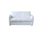 38" Wide Scandinavian Sofa Futon Foldable Upholstered Sleeper Sofa 52"L x 38"W x 33"H White Clearhalo 'furn' 'furn_futons' 'Furniture' 'Futons & Daybeds' 'Futons' 'Living Room Furniture' 7328546
