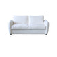 38" Wide Scandinavian Sofa Futon Foldable Upholstered Sleeper Sofa 64"L x 38"W x 33"H White Clearhalo 'furn' 'furn_futons' 'Furniture' 'Futons & Daybeds' 'Futons' 'Living Room Furniture' 7328548