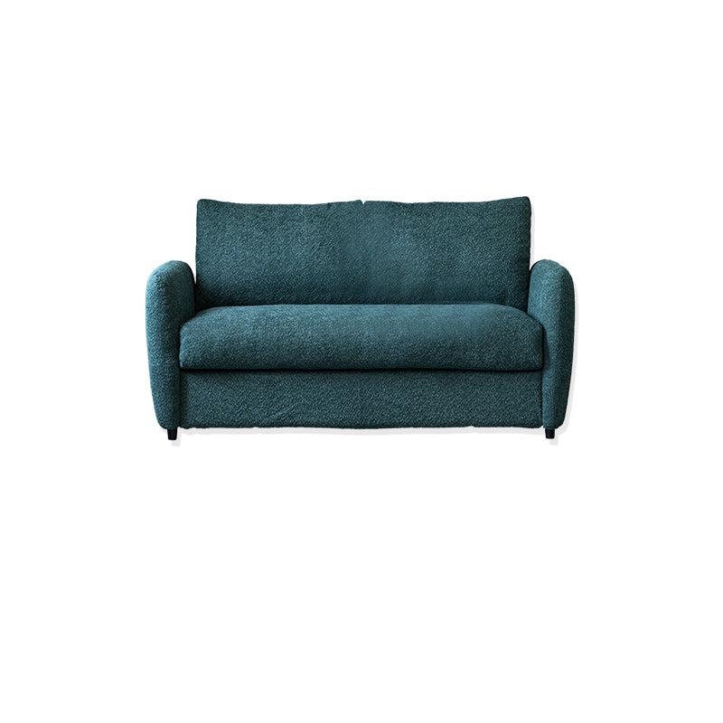 38" Wide Scandinavian Sofa Futon Foldable Upholstered Sleeper Sofa 52"L x 38"W x 33"H Green Clearhalo 'furn' 'furn_futons' 'Furniture' 'Futons & Daybeds' 'Futons' 'Living Room Furniture' 7328558