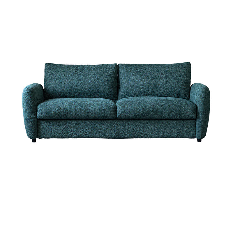 38" Wide Scandinavian Sofa Futon Foldable Upholstered Sleeper Sofa 76"L x 38"W x 33"H Green Clearhalo 'furn' 'furn_futons' 'Furniture' 'Futons & Daybeds' 'Futons' 'Living Room Furniture' 7328560