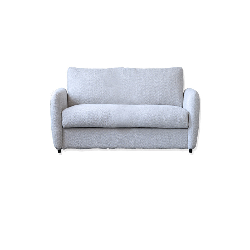 38" Wide Scandinavian Sofa Futon Foldable Upholstered Sleeper Sofa 52"L x 38"W x 33"H Light Grey Clearhalo 'furn' 'furn_futons' 'Furniture' 'Futons & Daybeds' 'Futons' 'Living Room Furniture' 7328561
