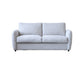 38" Wide Scandinavian Sofa Futon Foldable Upholstered Sleeper Sofa 64"L x 38"W x 33"H Light Grey Clearhalo 'furn' 'furn_futons' 'Furniture' 'Futons & Daybeds' 'Futons' 'Living Room Furniture' 7328562