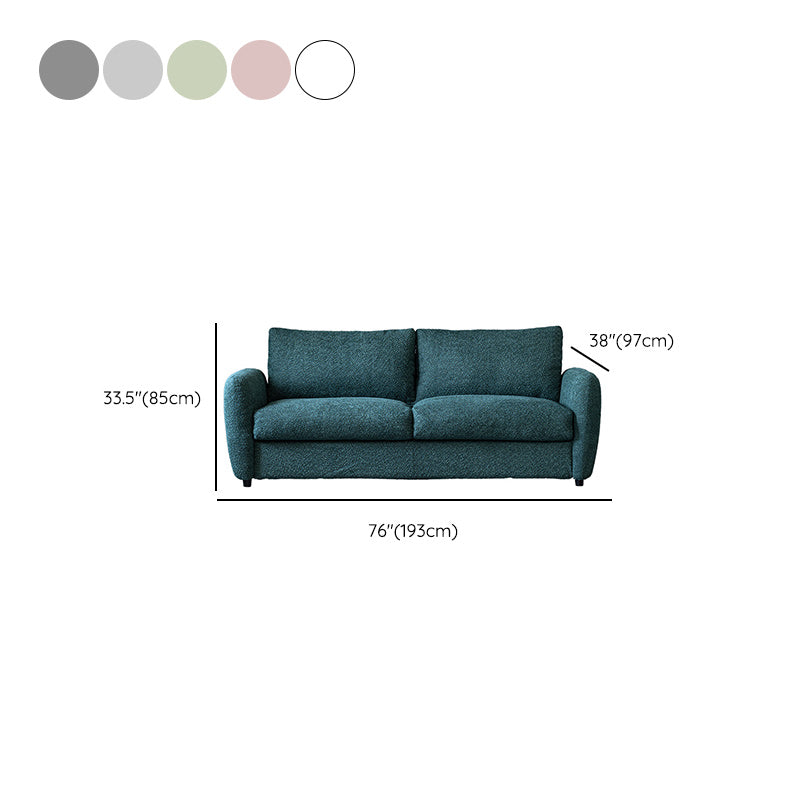 38" Wide Scandinavian Sofa Futon Foldable Upholstered Sleeper Sofa Clearhalo 'furn' 'furn_futons' 'Furniture' 'Futons & Daybeds' 'Futons' 'Living Room Furniture' 7328566