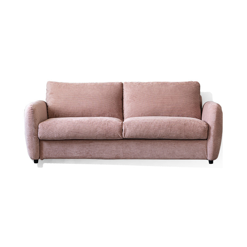 38" Wide Scandinavian Sofa Futon Corduroy Upholstered Sleeper Sofa