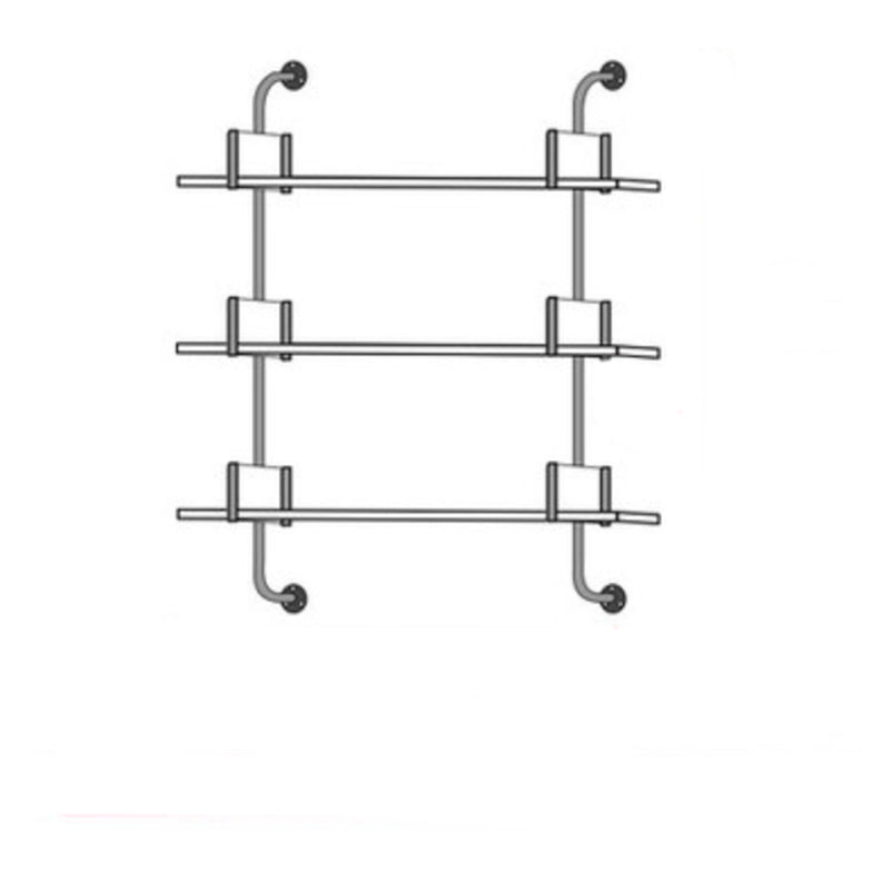 Eigentijdse witte boekenkast zwevende back -boekenplank met planken met planken