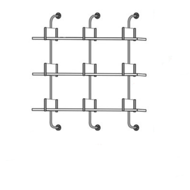 Eigentijdse witte boekenkast zwevende back -boekenplank met planken met planken