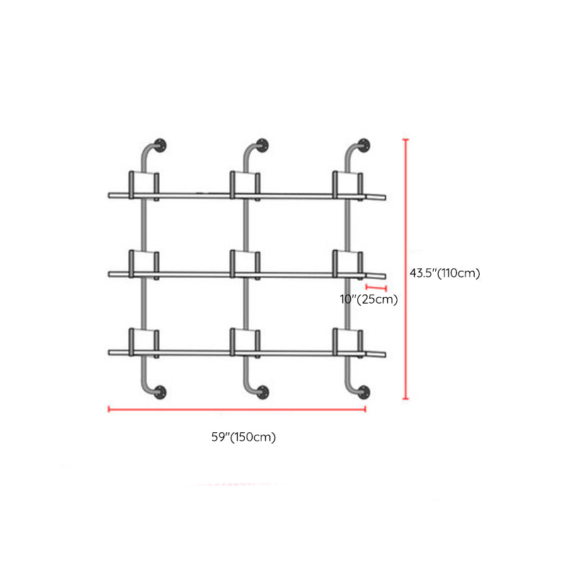 Eigentijdse witte boekenkast zwevende back -boekenplank met planken met planken