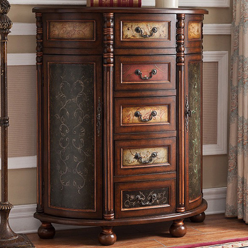 Industrial Distressed Wood Storage Cabinet 2 Doors Rectangle Accent Cabinet Clearhalo 'Cabinets & Chests' 'cabinets_chests' 'furn' 'furn_cabinets_chests' 'Furniture' 'Living Room Furniture' 7329199