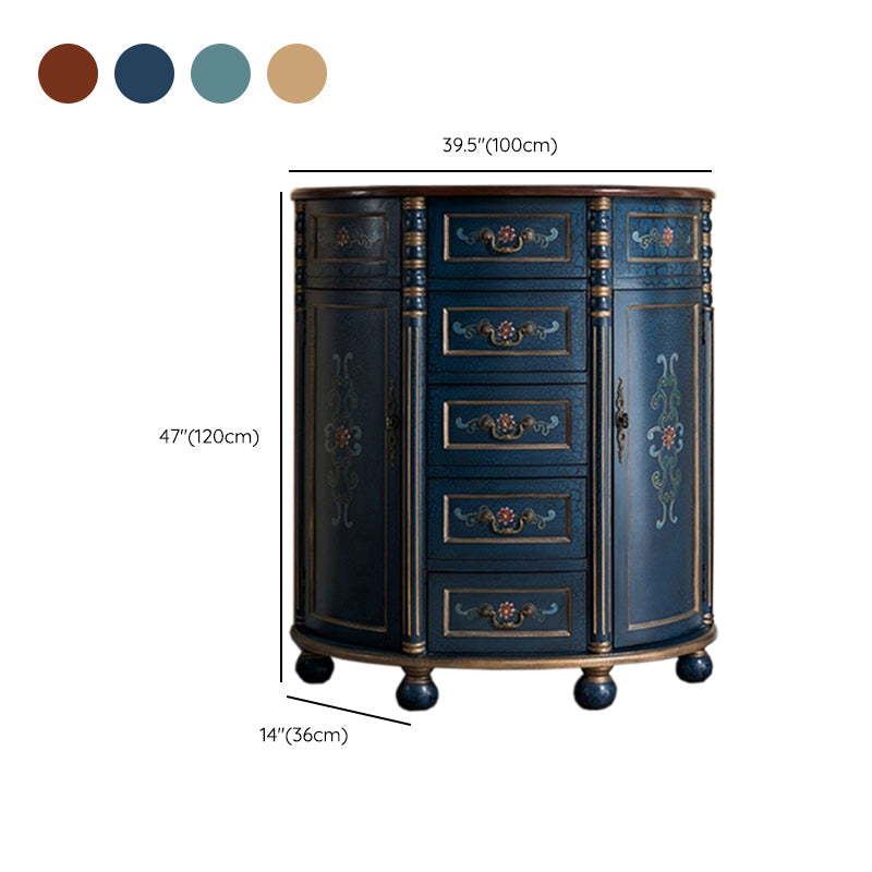 Industrial Distressed Wood Storage Cabinet 2 Doors Rectangle Accent Cabinet Clearhalo 'Cabinets & Chests' 'cabinets_chests' 'furn' 'furn_cabinets_chests' 'Furniture' 'Living Room Furniture' 7329219