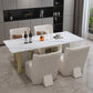グラムストーン家具1/5 PCS標準の高さのディネットテーブル付き椅子付き