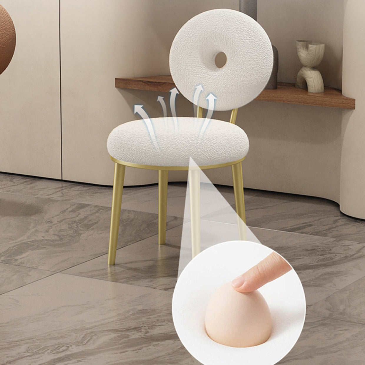 Glam Stone Furniture 1/5 Pcs Standard Height Dining Room Furniture Set for Home Clearhalo 'Dining Room Sets' 'Dining Tables & Seating' 'dining_room_set' 'furn' 'furn_dining_room_set' 'Furniture' 'Kitchen & Dining Furniture' 7329351