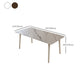 Modern Style Stone Furniture 1/5 Pcs Dining Room Table Set for Home