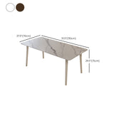 Modern Style Stone Furniture 1/5 Pcs Dining Room Table Set for Home