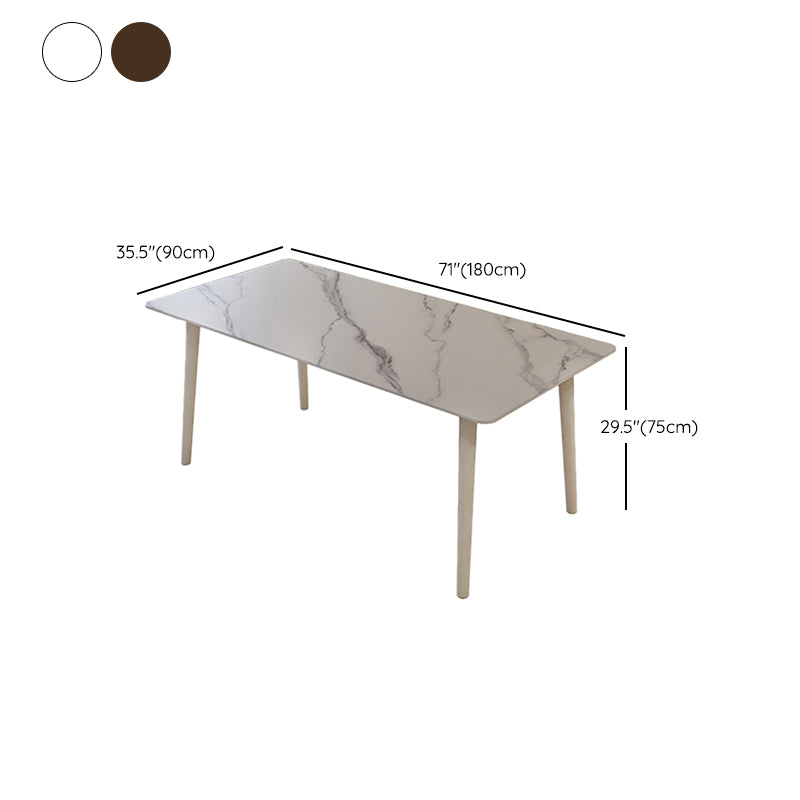 Modern Style Stone Furniture 1/5 Pcs Dining Room Table Set for Home