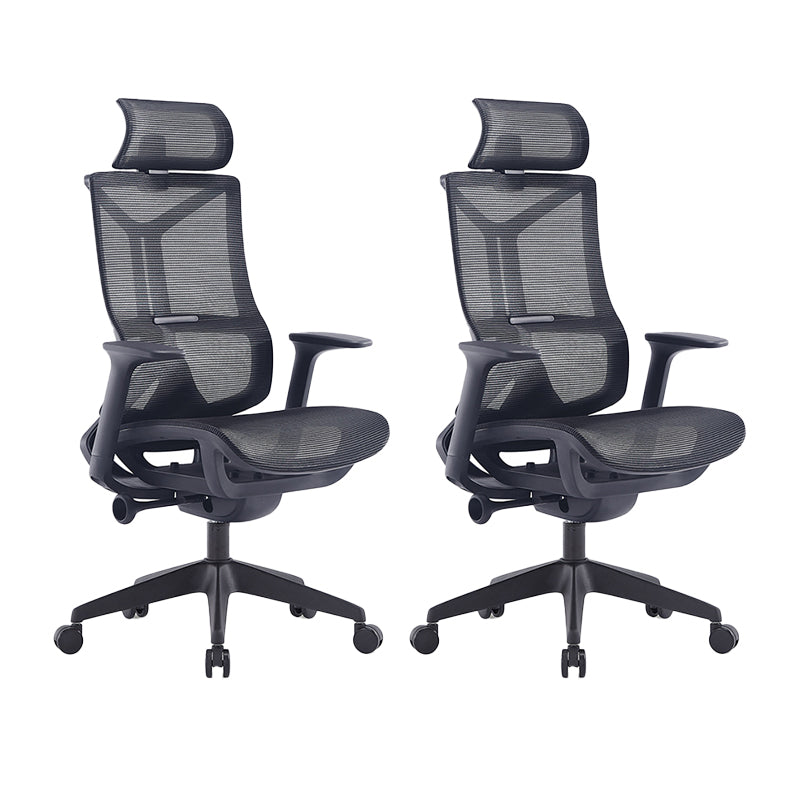 Sedia da scrivania a armi fisse moderna nessuna sedia ergonomica angosciante con ruote