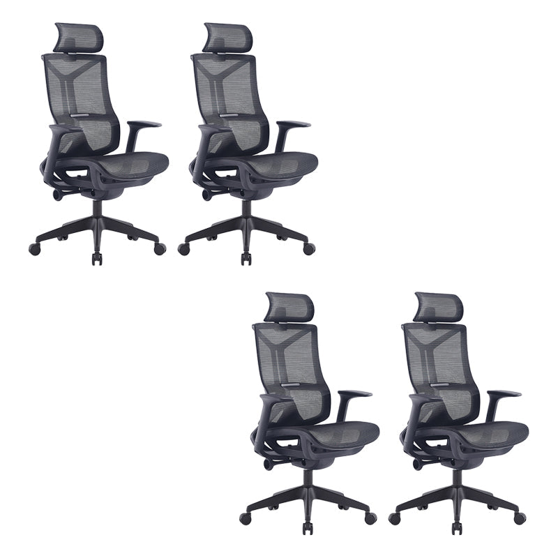 Sedia da scrivania a armi fisse moderna nessuna sedia ergonomica angosciante con ruote