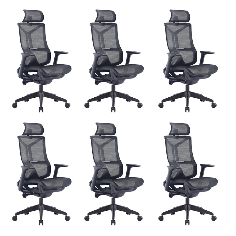 Sedia da scrivania a armi fisse moderna nessuna sedia ergonomica angosciante con ruote