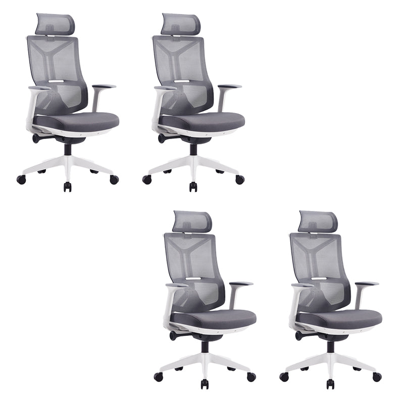 Sedia da scrivania a armi fisse moderna nessuna sedia ergonomica angosciante con ruote