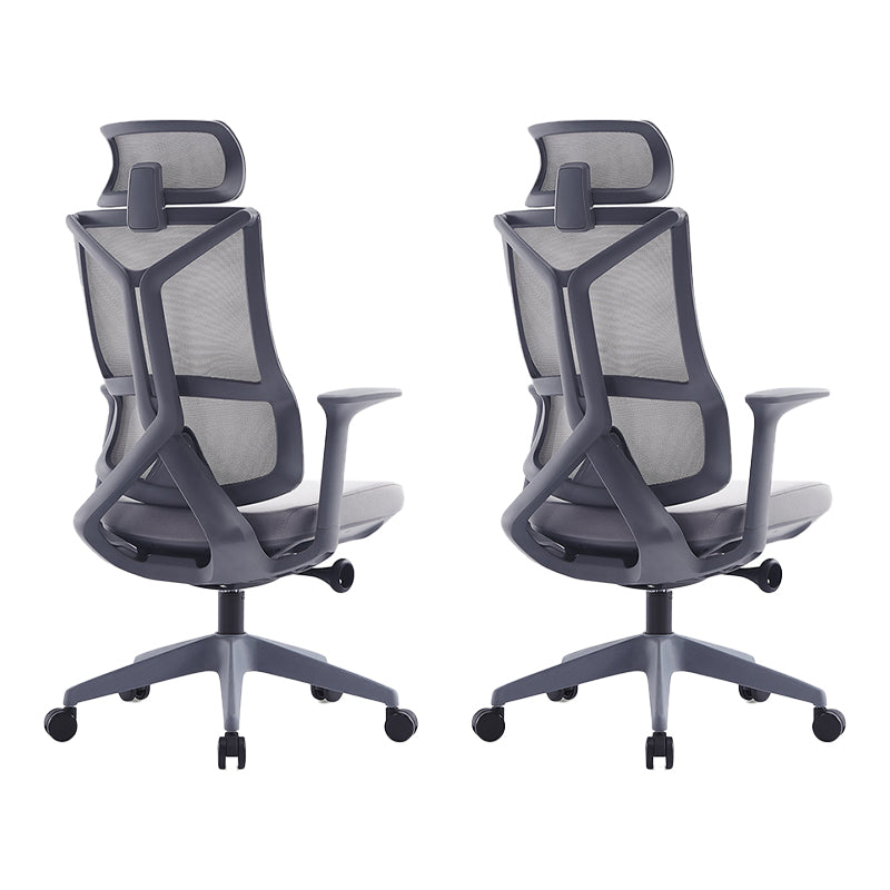 Sedia da scrivania a armi fisse moderna nessuna sedia ergonomica angosciante con ruote