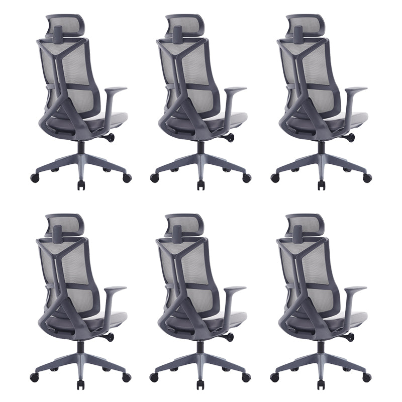 Sedia da scrivania a armi fisse moderna nessuna sedia ergonomica angosciante con ruote