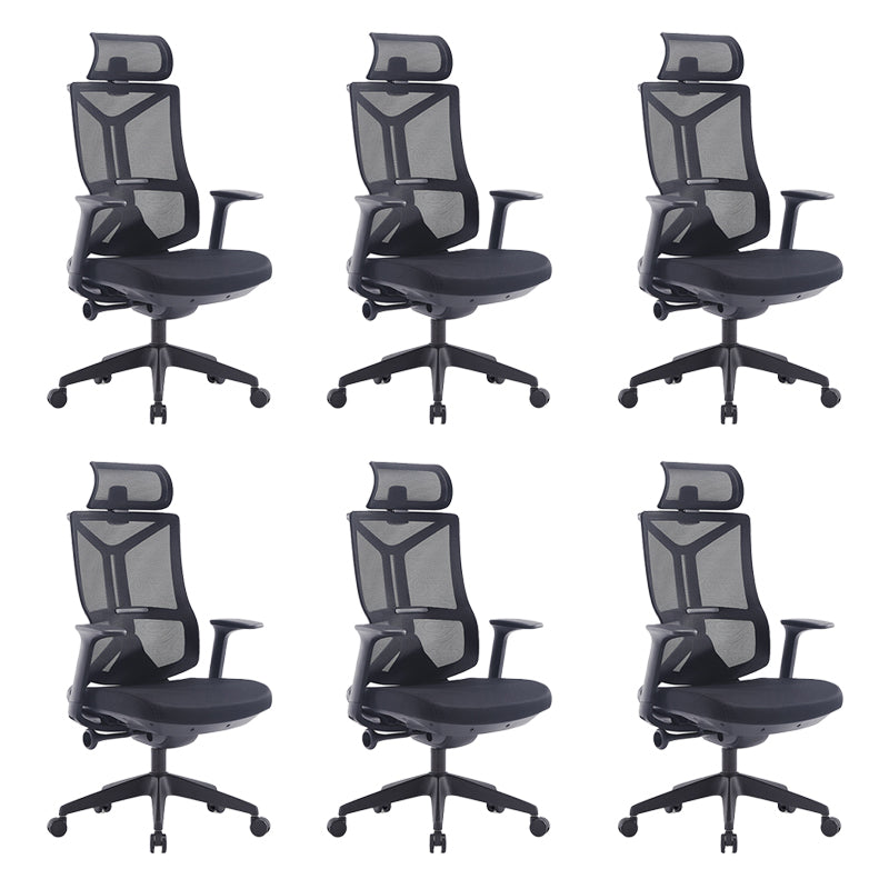 Sedia da scrivania a armi fisse moderna nessuna sedia ergonomica angosciante con ruote