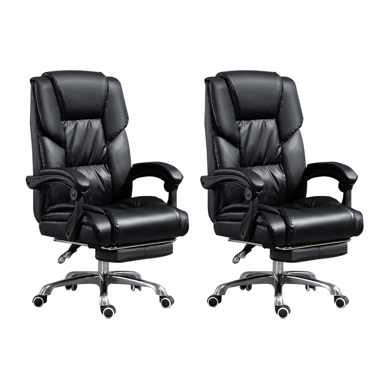 Chaise de bureau réglable de hauteur chaise de bureau haut de dos contemporain avec roues