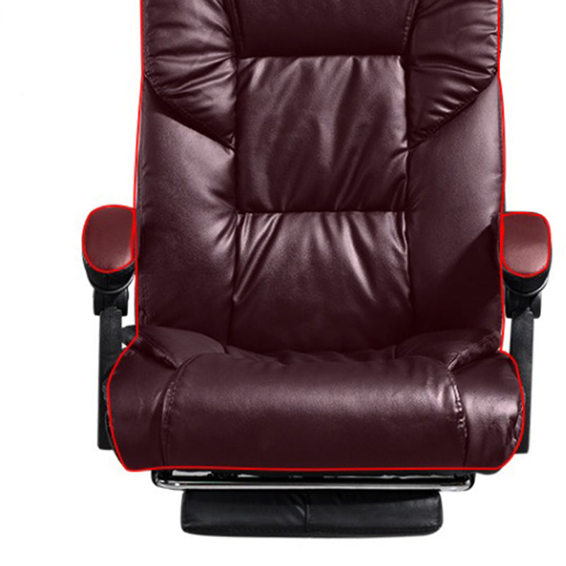 Chaise de bureau réglable de hauteur chaise de bureau haut de dos contemporain avec roues