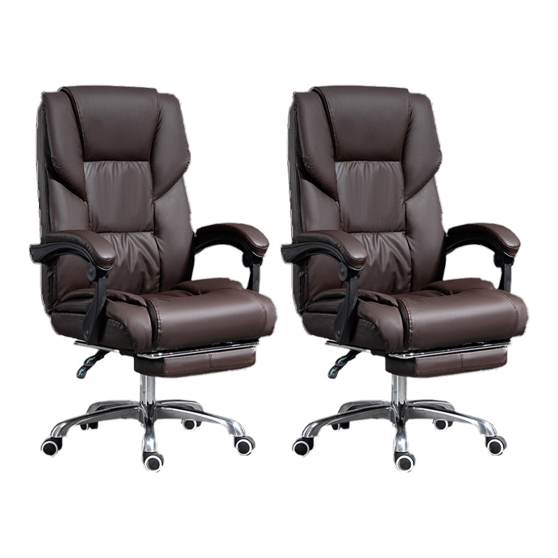 Chaise de bureau réglable de hauteur chaise de bureau haut de dos contemporain avec roues