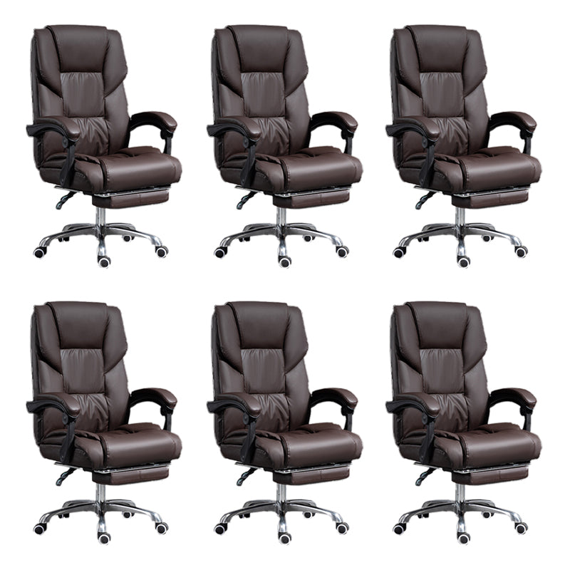 Chaise de bureau réglable de hauteur chaise de bureau haut de dos contemporain avec roues