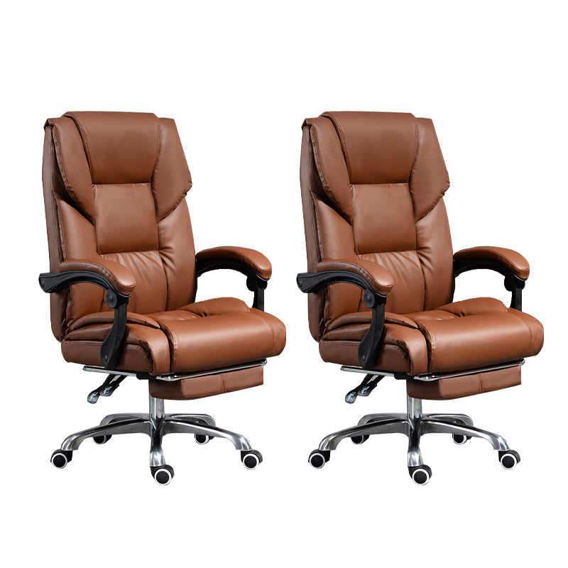 Chaise de bureau réglable de hauteur chaise de bureau haut de dos contemporain avec roues