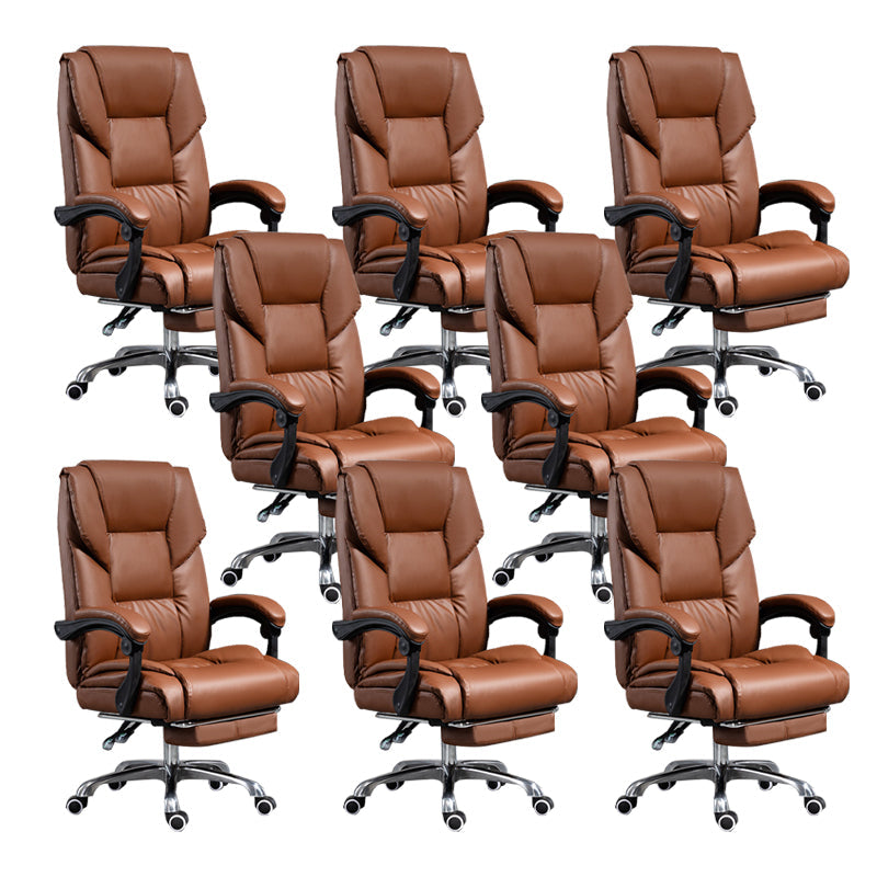 Chaise de bureau réglable de hauteur chaise de bureau haut de dos contemporain avec roues