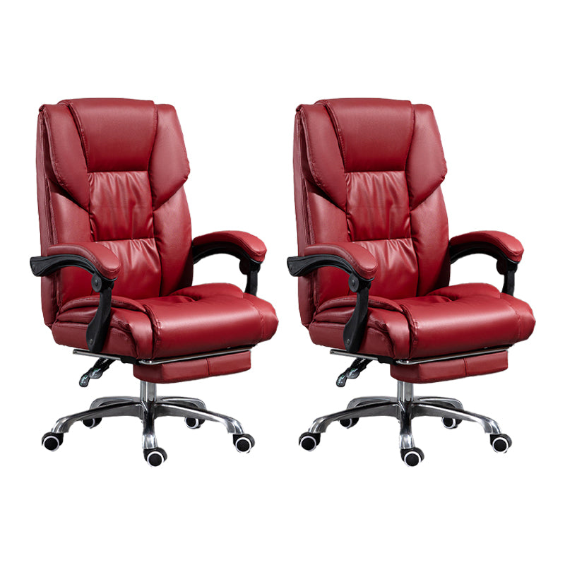 Chaise de bureau réglable de hauteur chaise de bureau haut de dos contemporain avec roues