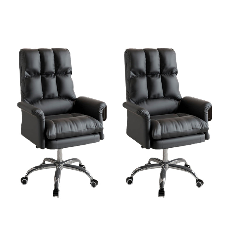 Silla ejecutiva de la silla ejecutiva ergonómica de cuero de cuero falso