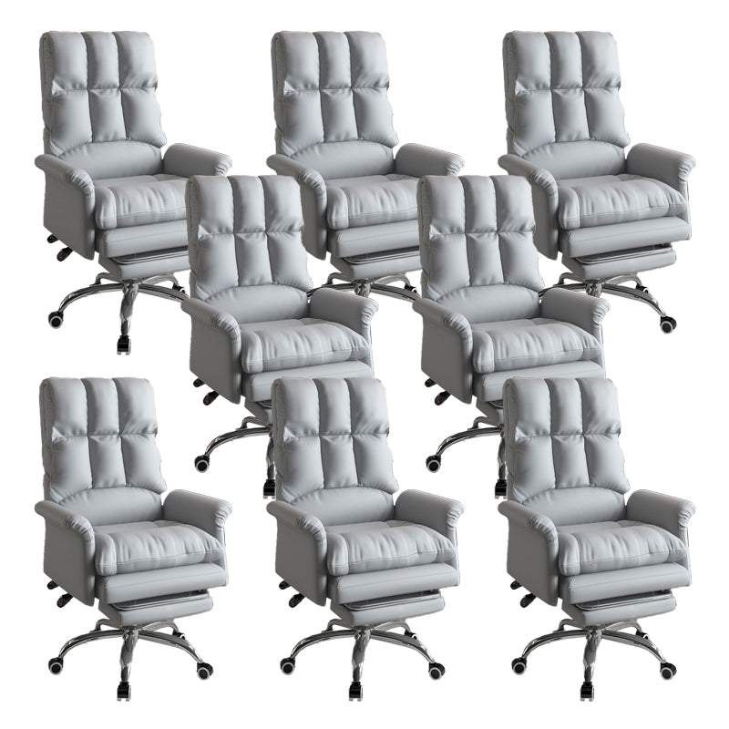 Silla ejecutiva de la silla ejecutiva ergonómica de cuero de cuero falso