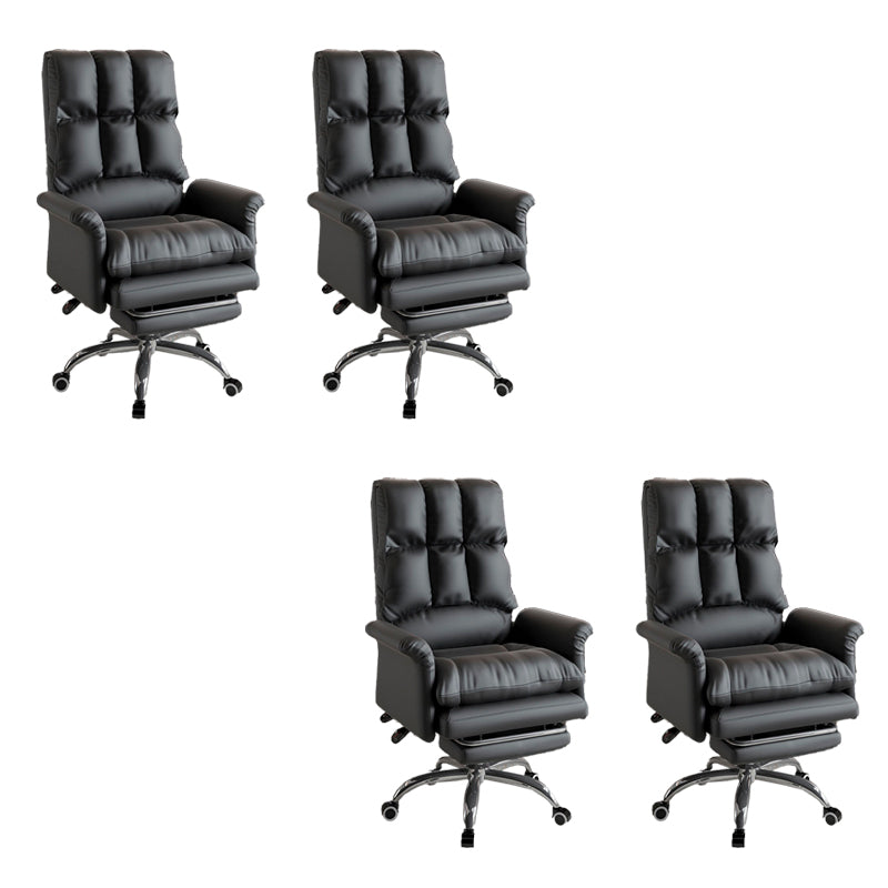 Silla ejecutiva de la silla ejecutiva ergonómica de cuero de cuero falso